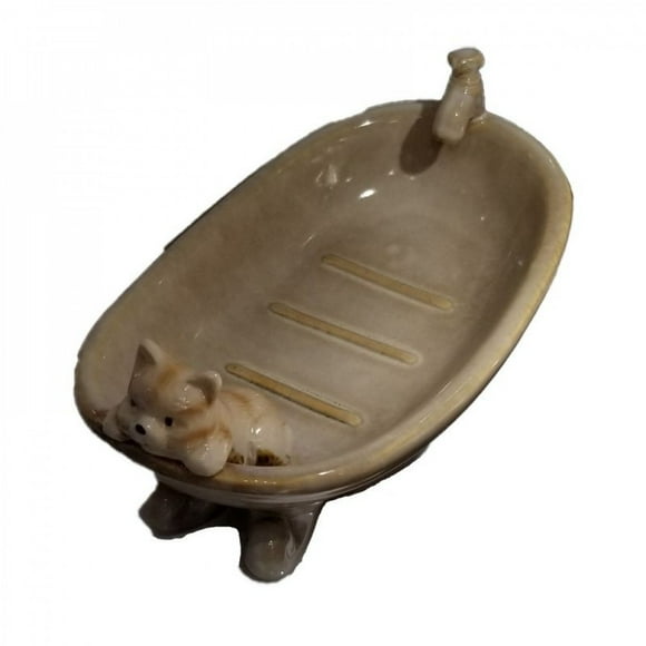 Kitten In A Bath Tub Soap Dish