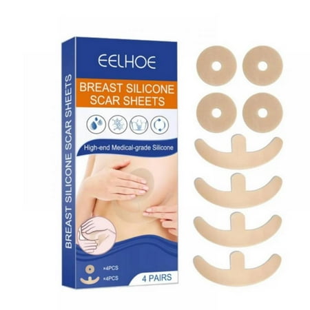 Silicone Scar Sheets for Breast Scar Removal Sheets Areola Soft Strips Anchor Sheets