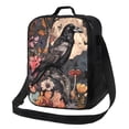 thumbnail image 1 of Disketp Moonlit Crow Blossoms Bolsa Térmica Estampada para Almuerzo, Lonchera para Hombres y Mujeres Adultos, 1 of 7