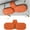 Orange, variant on Hotpom Car Sun Visor Eyeglasses Holder, Magnetic PU Leather Sunglass Holder for Car Sun Visor, Universal Eyeglasses Hanger and Ticket Card Clip for Vehicle Visor, Gray