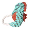 thumbnail image 1 of Pet Toy Seahorse Design Dog Boredom Buster Toy with Built-In Rattle Tug-of-War Teeth Cleaning Interactive Dog Toy, 1 of 8