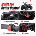 thumbnail image 4 of 36V Electric Four Wheeler,IVFJFV 500W Four Wheel with Disc Brake Off-Road Ride On Vehicle, Dual Speed Lock &Dual Speed 10mph Low /15mph High All Terrain Ride On Vehicle for Teen Riders,PINK, 4 of 9
