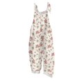 thumbnail image 2 of Iaqnaocc Jumpsuits For Women Plus Size Floral Print Sleeveless Jumpsuits Rompers Casual Adjustable Strap Jumpsuits Trendy Overalls Wine XL, 2 of 7
