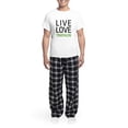 thumbnail image 5 of CafePress - Live Love Triathlon Men's Light Pajamas - Men's Light Loose Fit Cotton Pajama Set, 5 of 7