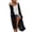 Black, variant on Xijirk Swimsuit Coverup for Women,Summer Long Flowy Kimono Cardigans Boho Chiffon Floral Beach Cover Up Tops Open Front Cardigan,Cover Ups for Swimwear Women,One Size,Black