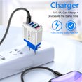 thumbnail image 4 of 4 puertos USB Mariposa Iluminada Cargador de pared Adaptador universal portátil 3.1A PC Tmvgtek Para estrenar, 4 of 8