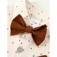 thumbnail image 3 of CARETOO Baby Boy Clothes Suit 0-18M 4pcs Formal Dress Infant Tuxedo Autumn Winter Shirt Pant Sets, 3 of 13