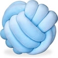 thumbnail image 1 of Cojín de nudos, cojín de nudos para sofá, cama, decorativo, escandinavo, cojín decorativo, nudo, diámetro 25 cm, gris, 1 pieza (paquete de 1), 1 of 4
