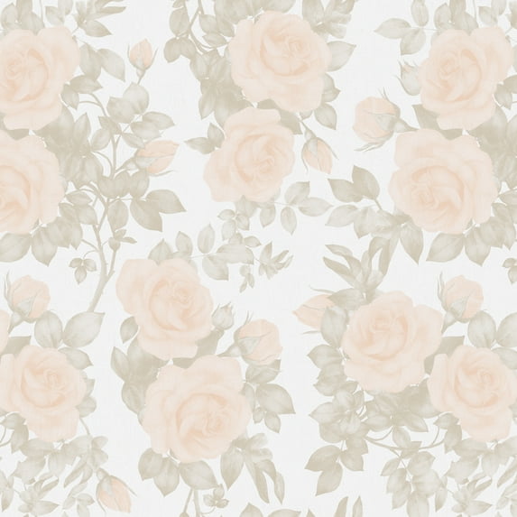 SUSSEXHOME 177.59 Square Feet Vinyl–Kaemplex Removable Wallpaper - Waterproof, Strippable, Light Resistance & Cleanable Wall Paper Roll-Vision Collection-Roses