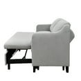 thumbnail image 7 of 69"3 in 1 Convertible Queen Sleeper Sofa Bed, Modern Fabric Loveseat Futon Sofa Couch w/Pullout Bed, Small Love Seat Lounge Sofa w/Reclining Backrest, Furniture for Living Room, Light Gray, 7 of 7
