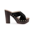 thumbnail image 3 of BLISSFUL STEP Platform Sandals Crisscross Strap Chunky Heels Sandals for Women, 3 of 6