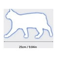 thumbnail image 2 of Cute Cat Template Ruler Cute Textile Home Decor DIY Ideas Board Ruler 8PC, 2 of 8