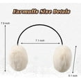 thumbnail image 2 of Women Winter Earmuff Faux Fur Warm Earmuffs Lady Girls Plush Ear Warmers Outdoor Ear Covers, 2 of 6