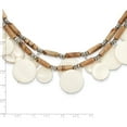 thumbnail image 4 of Sterling Silver Jasper, Mop, Crystal W/2In Ext Necklace (Width 8.5) (Length 20.5) - Jbsp, 4 of 5