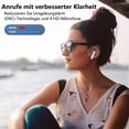 thumbnail image 4 of 45 horas de reproducción, 4 micrófonos ENC, resistencia al agua IPX7, graves profundos, ideales para trabajar y estudiar Auriculares inalámbricos Bluetooth 5.3, 4 of 5