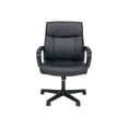 thumbnail image 2 of Essentials by OFM ESS-6010 - Chair - executive - armrests - ring-shaped - tilt - swivel - SofThread leather - black, 2 of 5