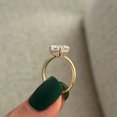 thumbnail image 4 of Jewelerix Elegant Cushion Cut Moissanite Engagement Ring for Women, Dainty 10K Vermeil Yellow Gold Ring, Solitaire Promise Ring, 4 of 7