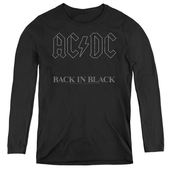 AC/DC Back In Black Women's Long Sleeve T-Shirt Black