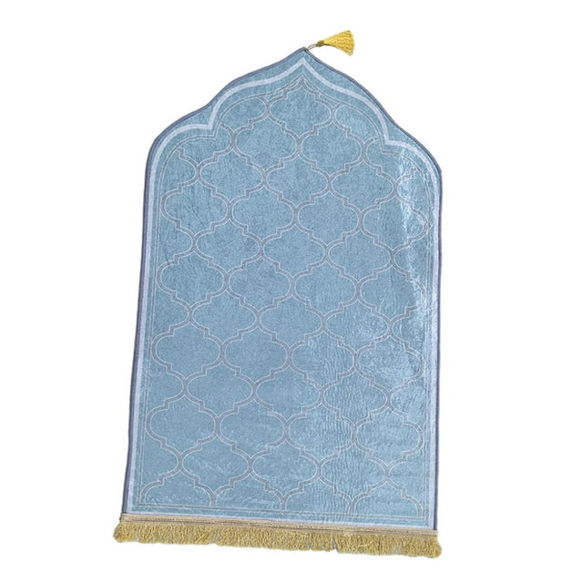 Lipstore Prayer Mat Prayer Rug Muslim Prayer Rug Thick Floor Carpet Prayer Carpet Mat for Blue