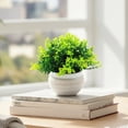 thumbnail image 2 of Clearance Artificial flowers under $1,Artificial Potted Plants Plastic Greenery In Pots Small Topiary Shrubs For Centerpiece Desk Room House Decor Decoration, 2 of 5