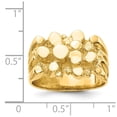 thumbnail image 3 of 14K Yellow Gold Ring Band Themed Men's Nugget, Size 5, 3 of 5