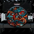 thumbnail image 2 of Racing Tribal Pattern Polyester Universal Spare Wheel Tire Cover Custom Tire-Covers for Trailer RV SUV Truck Camper, 2 of 5