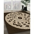 thumbnail image 3 of Ahgly Tapis Rectangulaire Lavable en Machine Intérieur Transitionnel Noir Brun, 2 Pieds x 3 Pieds, 3 of 7