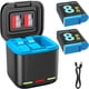 thumbnail image 1 of Cargador de batería Yeewanke para GoPro Hero 8/7/6 con 2 x 1500 mAh, 1 of 7