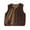 Brown, variant on Ingzy Baby Girls Boys Fleece Vest Toddler Lightweight Fall Winter Warm Sleeveless Outerwear Jacket with Pockets