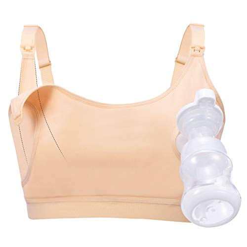 M, skin color, handsfree breast pumping bra, women's handsfree breast