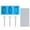 #0843 B, variant on Blue Fruit Popsicle Molds for DIY Homemade Frozen Treats, Reusable Ice Pop Maker with Easy-Removal Design for Summer Refreshments and Healthy Yogurt #0843 B