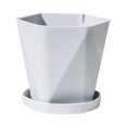 thumbnail image 2 of Travelwant Flower Pots, Plastic Plant Pots with Drainage Holes and Saucers, Modern Simple Indoor Outdoor Garden Planter Pots, 2 of 7