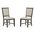 thumbnail image 1 of Bowery Hill Contemporary Upholstered Side Chair 2-Pack in Graphite, 1 of 7