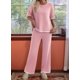 thumbnail image 5 of Pantalón de Punto de Corta, Rosa, Talla M, 5 of 7