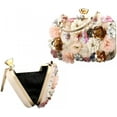 thumbnail image 6 of CAILDANL Leather Purses and Handbags for Women Floral Beaded Clutch Purse for Wedding Clear Crossbody Bag, 6 of 9