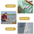 thumbnail image 3 of White Frames Accessories 16 Pcs Farm Plastic Jigs Pipeline Plant Hoop Clips Garden Film, 3 of 6