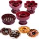 thumbnail image 1 of Molde de plástico para hacer rosquillas de 4 piezas, molde para hacer pasteles y panadería, herramienta para hornear en la cocina, 1 of 5