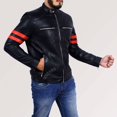 thumbnail image 3 of Best Motorcycle Jacket Leather Riding Jackets Black Leather Biker Jacket Motorcycle Jackets For Men Black Leather Motorcycle Jacket size S, 3 of 5