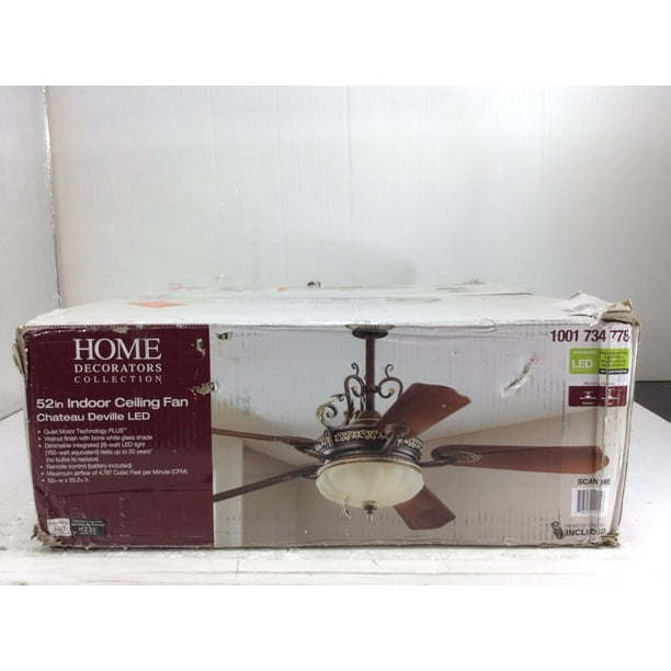 Home Decorators Collection Chateau Deville 52 In Integrated Led Indoor Walnut Ceiling Fan With Light Kit And Remote Control New Open Box Walmart Com Walmart Com Home Decorators Collection Chateau Deville 52 In Integrated Led Indoor Walnut Ceiling Fan With Light Kit And Remote Control New Open Box Walmart Com Walmart Com