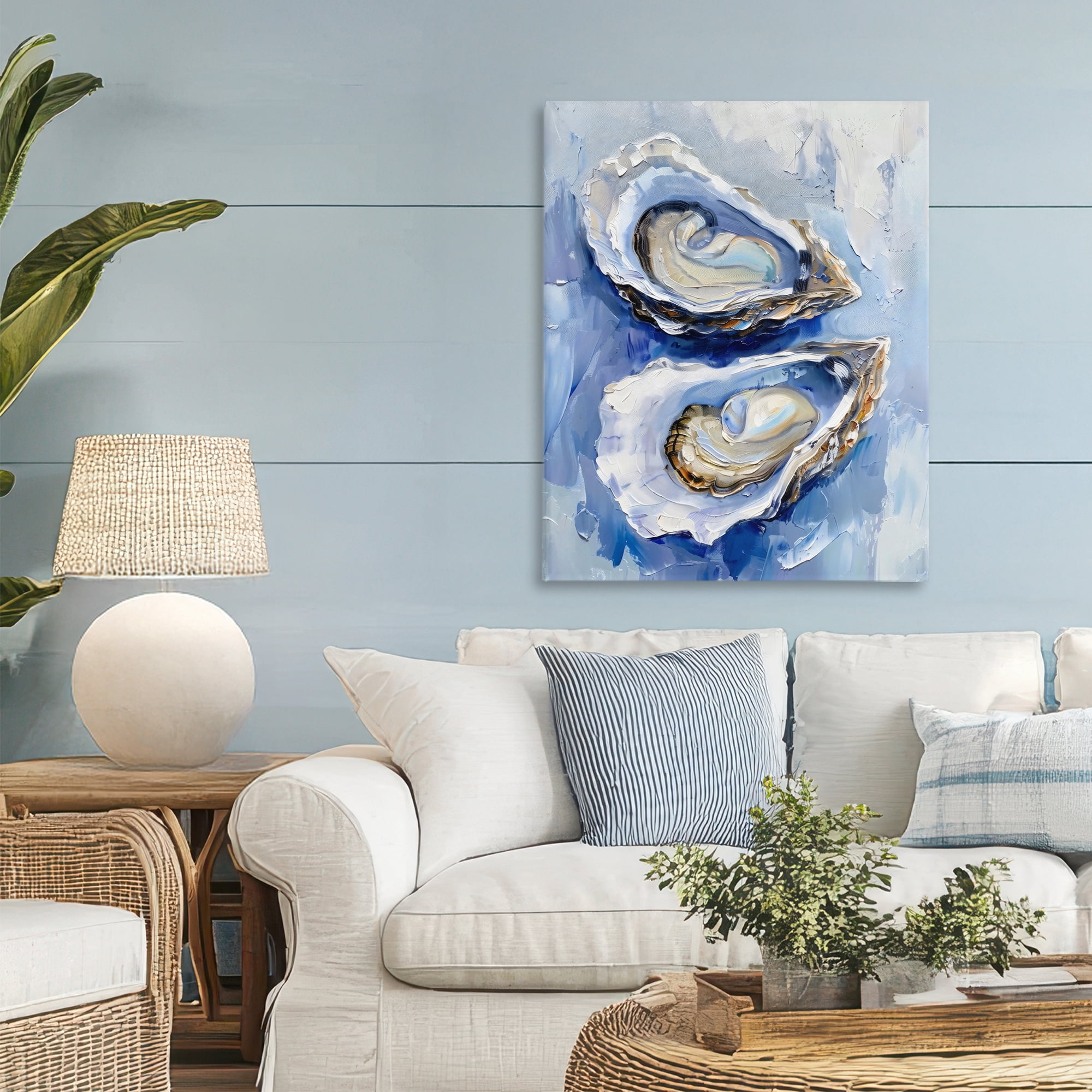 Stupell Industries Oysters On The Half Shell Canvas Wall Art, design by Creative Studio