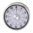 thumbnail image 2 of Mechanical Countdown Timer, Stainless Steel Kitchen Timer with Magnetic Base Visual Countdown Timer for Cooking Study Sports, 2 of 7