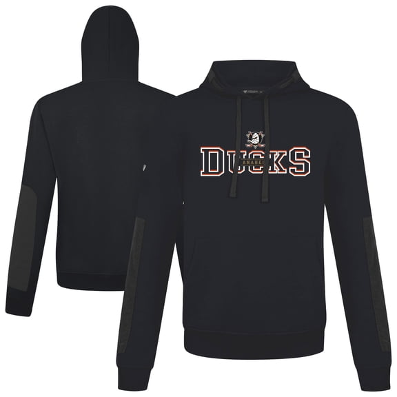Men's Levelwear  Black Anaheim Ducks Bombay Journey Pullover Hoodie