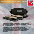 thumbnail image 3 of American Black ABD1965C Professional Ceramic REAR Brake Pads Compatible With Nissan Qashqai 17-20 / Rogue SL 18-19 / Rogue SV 18-19 - OEM Quality - Perfect fit, QUIET and DUST FREE, 3 of 4