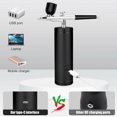 thumbnail image 4 of Rechargeable Handheld Airbrush Kit - EEEkit Airbrush Spray Gun with Air Compressor Kit for Makeup and Cake Decorating (Black), 4 of 9