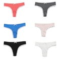 thumbnail image 6 of 6Pcs Seamlesses Thongs for Women Not Show Thong Underwear,Lady Breathable Bikinis Panty G-String Soft Undie,Tanga Gifts, 6 of 7