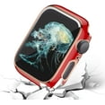 thumbnail image 5 of Étui Rigide avec Protecteur d'Écran en Verre Trempé Compatible avec Apple Watch Series 6 SE Series 5 Series 4 44mm, Rouge, 5 of 5