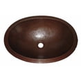 thumbnail image 1 of QUITO Oval Undermount Copper Bath Sink with Antigua Finish  19-Inch Width, 1 of 1