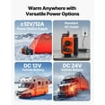 thumbnail image 2 of All-in-One 8KW Diesel Air Heater, DC 12V/24V Compatible, Remote Control & LCD Interface, Efficient Heating Low Noise, 1.2 Gal Tank Designed for Trucks, RVs, Garages, 2 of 11