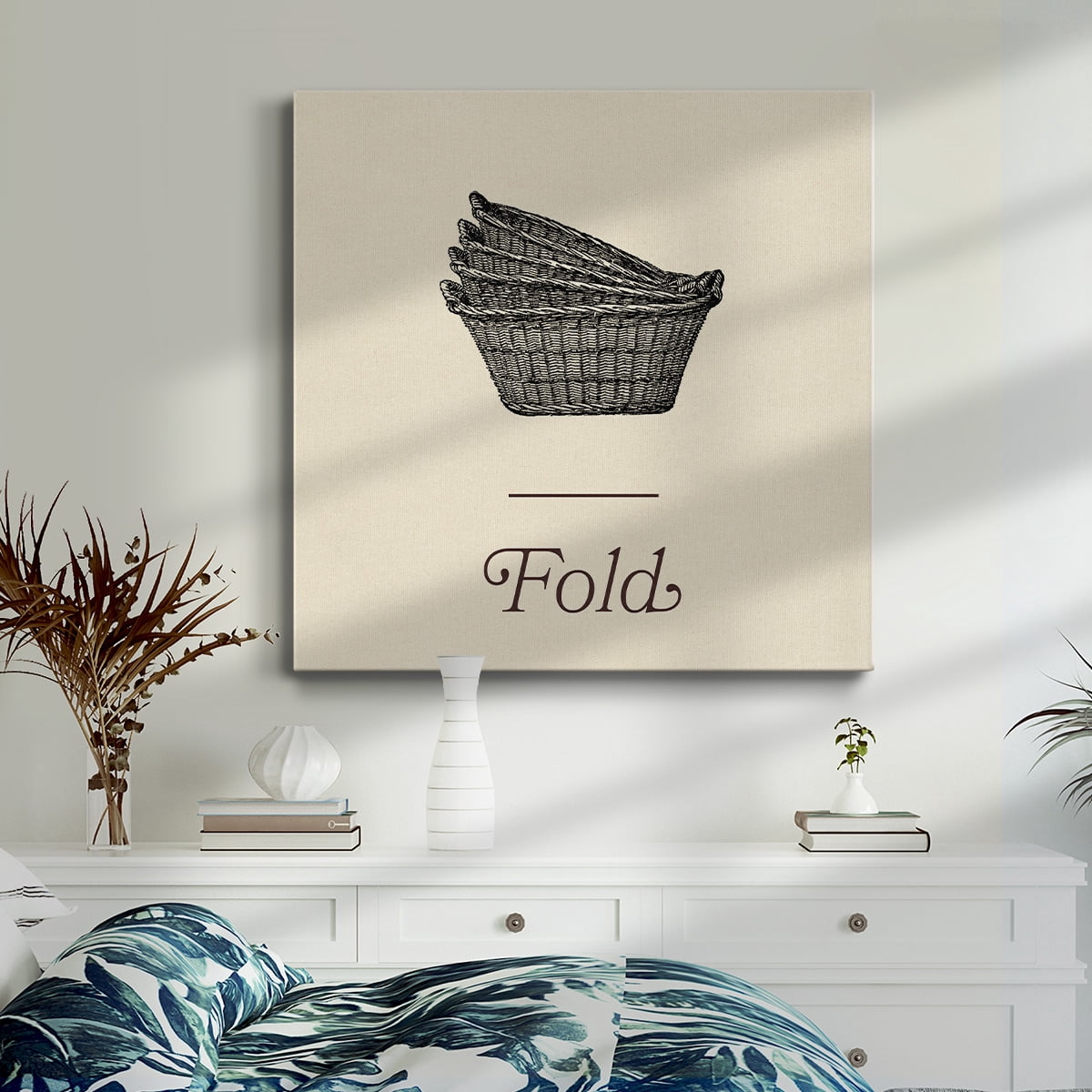 Wexford Home Laundry Sign IV-Premium Gallery Wrapped Canvas, 32" x 32" - Ready to Hang
