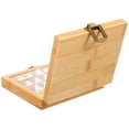thumbnail image 2 of Wood Mixing Plate Watercolor Pigment Box Art Painting Color Mixing Case Portable Color Holder, 2 of 9